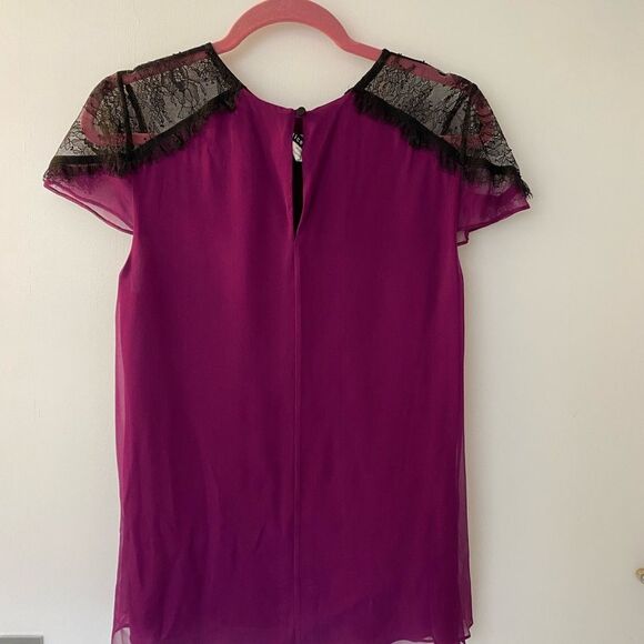 Alice and Olivia silk and lace blouse, new with tags, sample from showroom - Picture 2 of 5